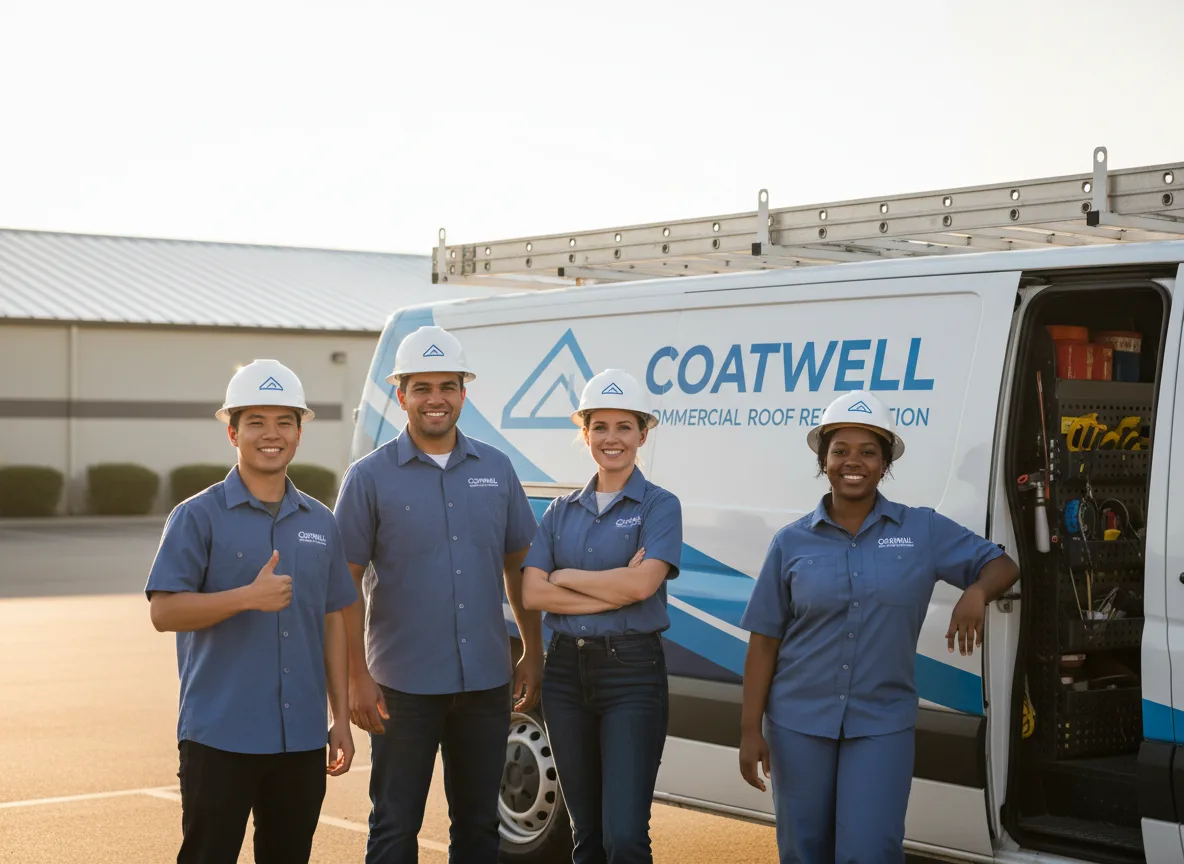 Commercial roof coating company in Bowler, WI