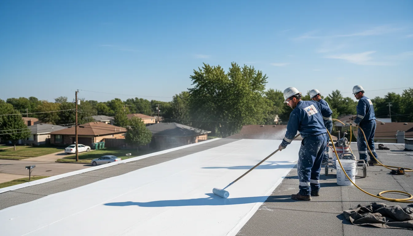 Commercial roof coating in Bowler, WI near me
